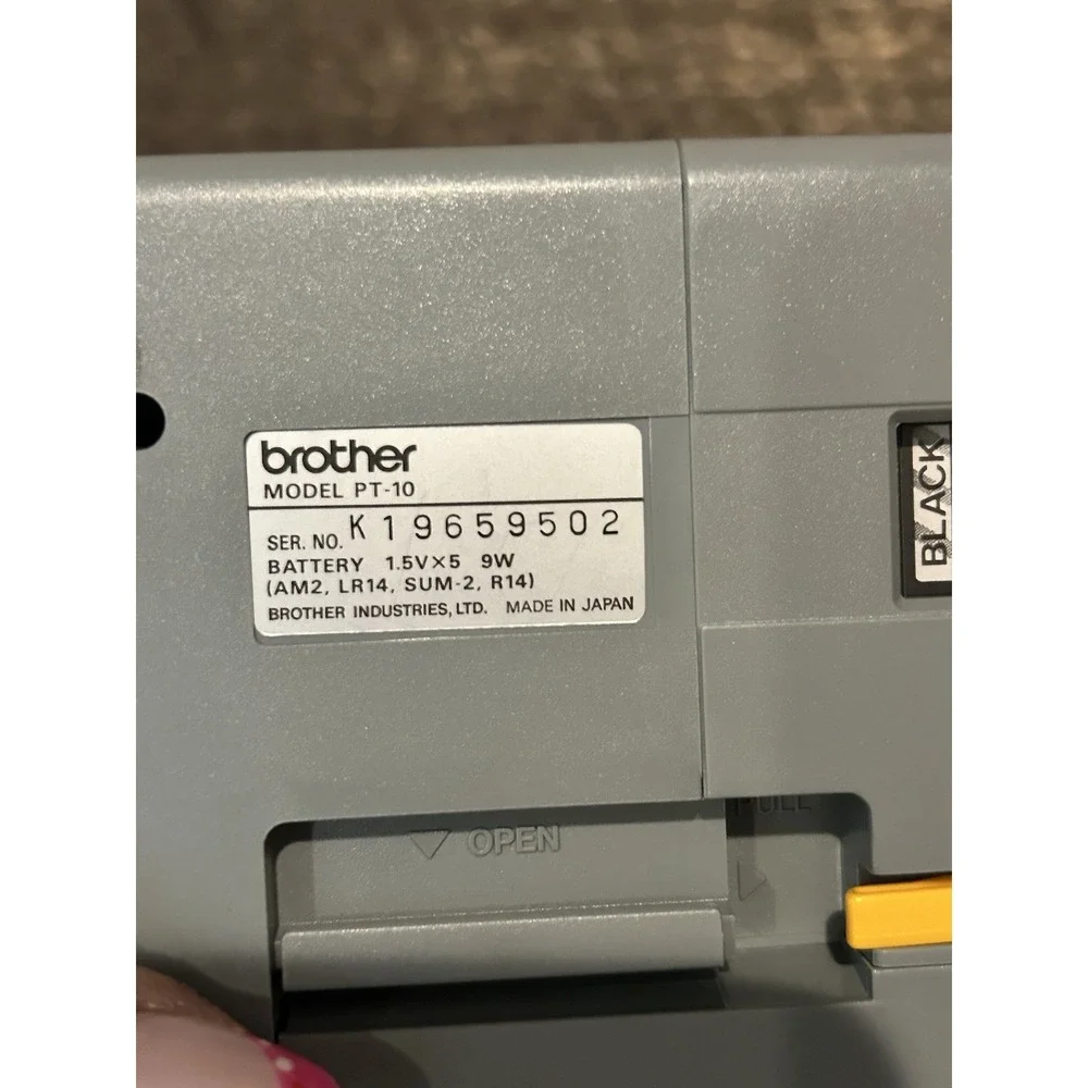 Brother‎ P-Touch III PT-10 Electronic Label Maker System Tested In Box No Cable